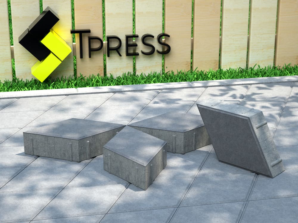Тротуарная плитка "Ромб 3D"